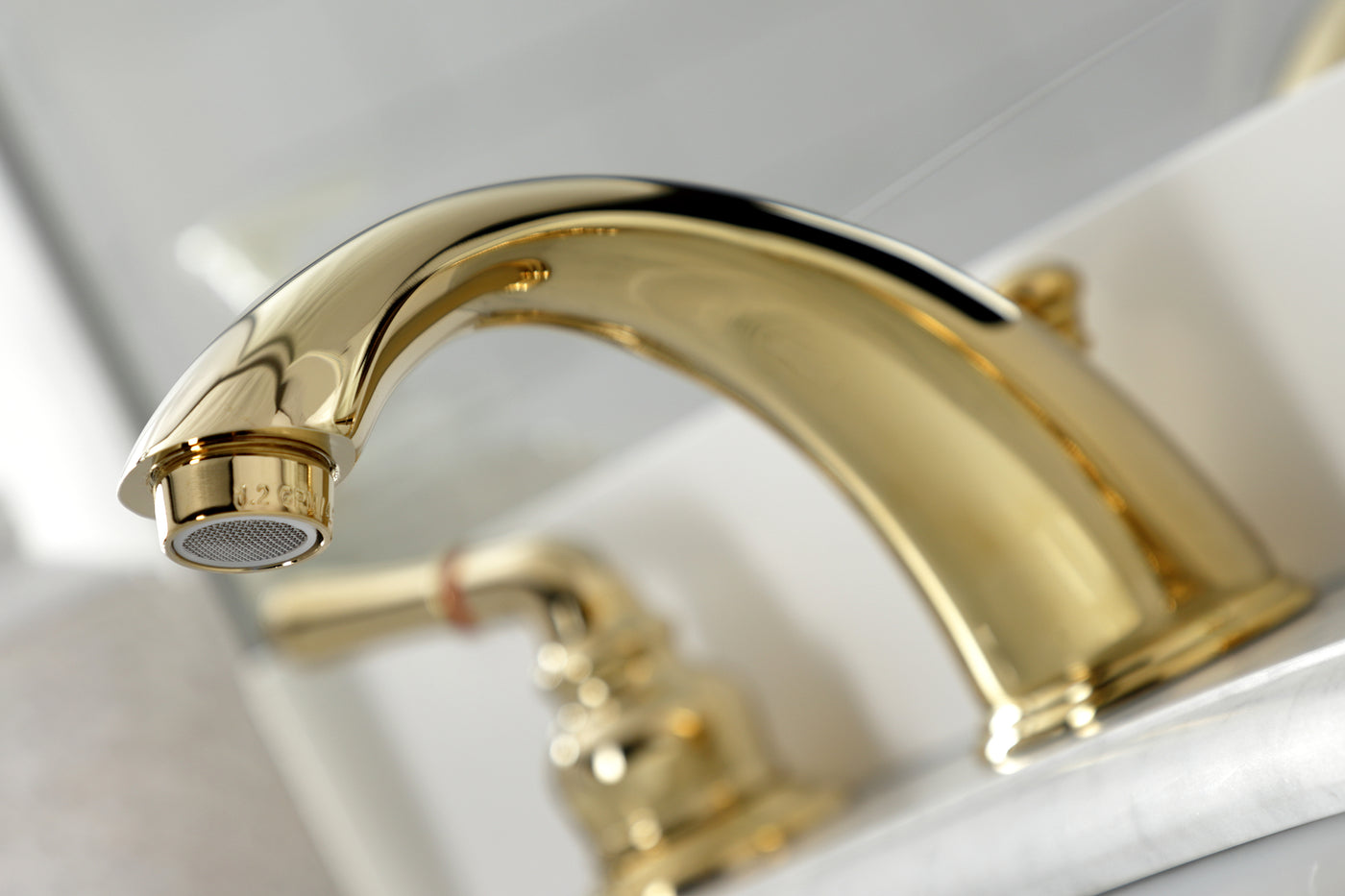 Elements of Design EB962B Widespread Bathroom Faucet with Brass Pop-Up, Polished Brass