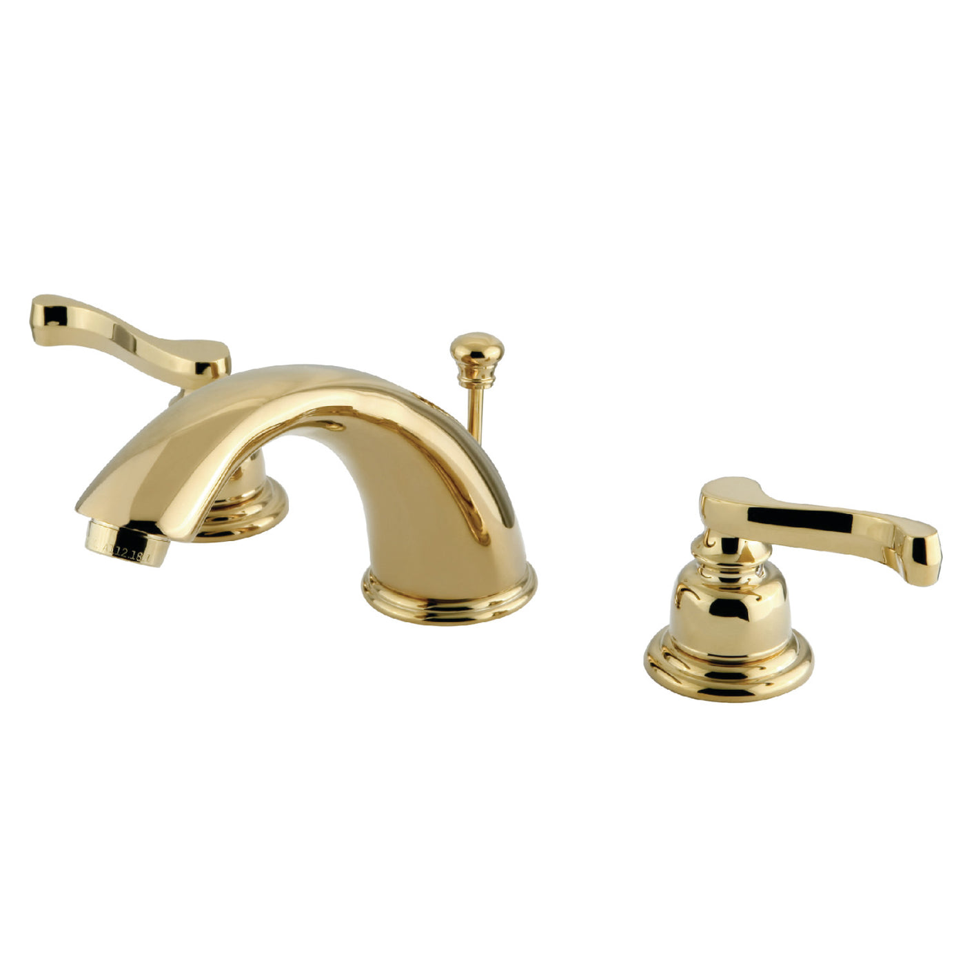 Elements of Design EB962FL Widespread Bathroom Faucet with Retail Pop-Up, Polished Brass