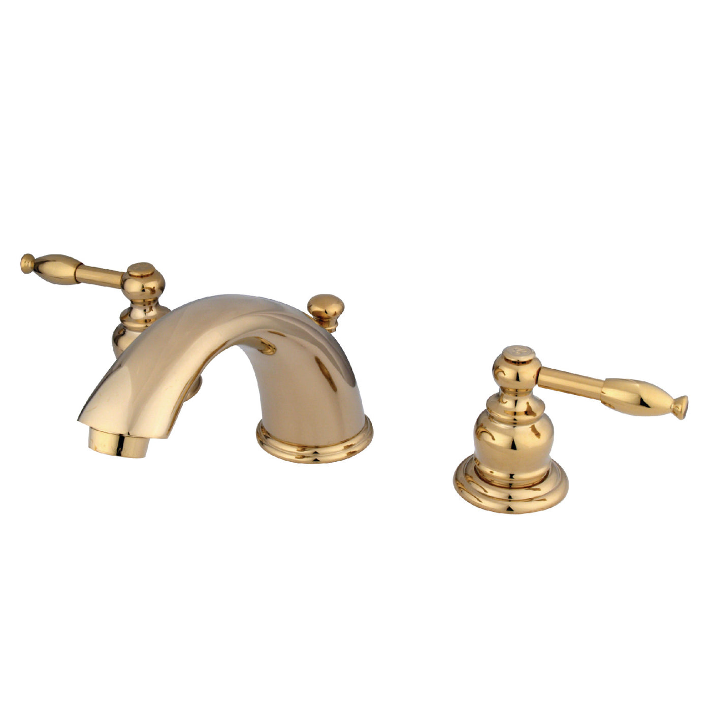 Elements of Design EB962KL Widespread Bathroom Faucet with Retail Pop-Up, Polished Brass