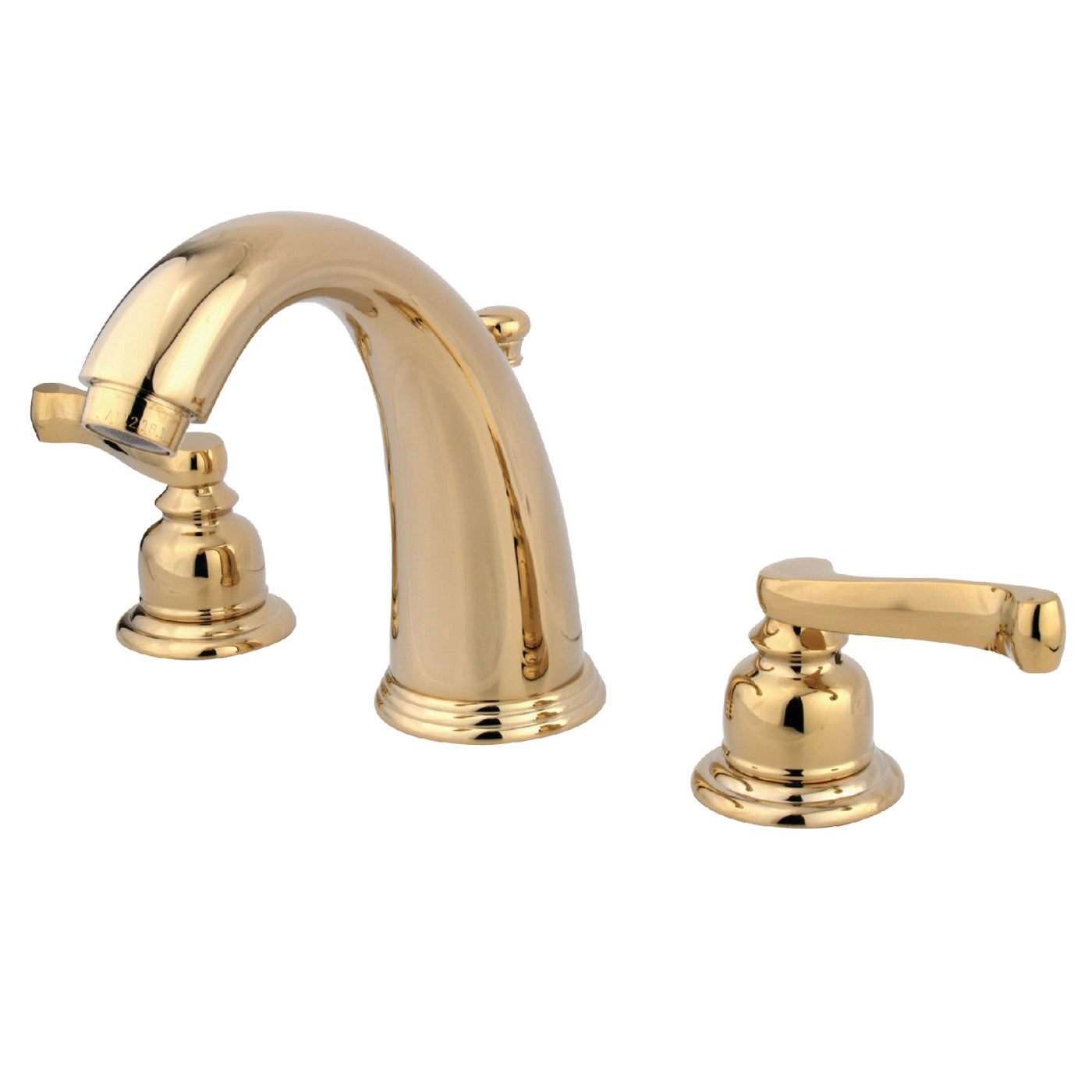Elements of Design EB982FL Widespread Bathroom Faucet with Retail Pop-Up, Polished Brass