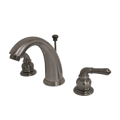 Elements of Design EB983 Widespread Bathroom Faucet with Retail Pop-Up, Black Stainless
