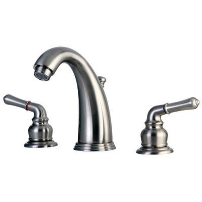 Elements of Design EB988 Widespread Bathroom Faucet with Retail Pop-Up, Brushed Nickel