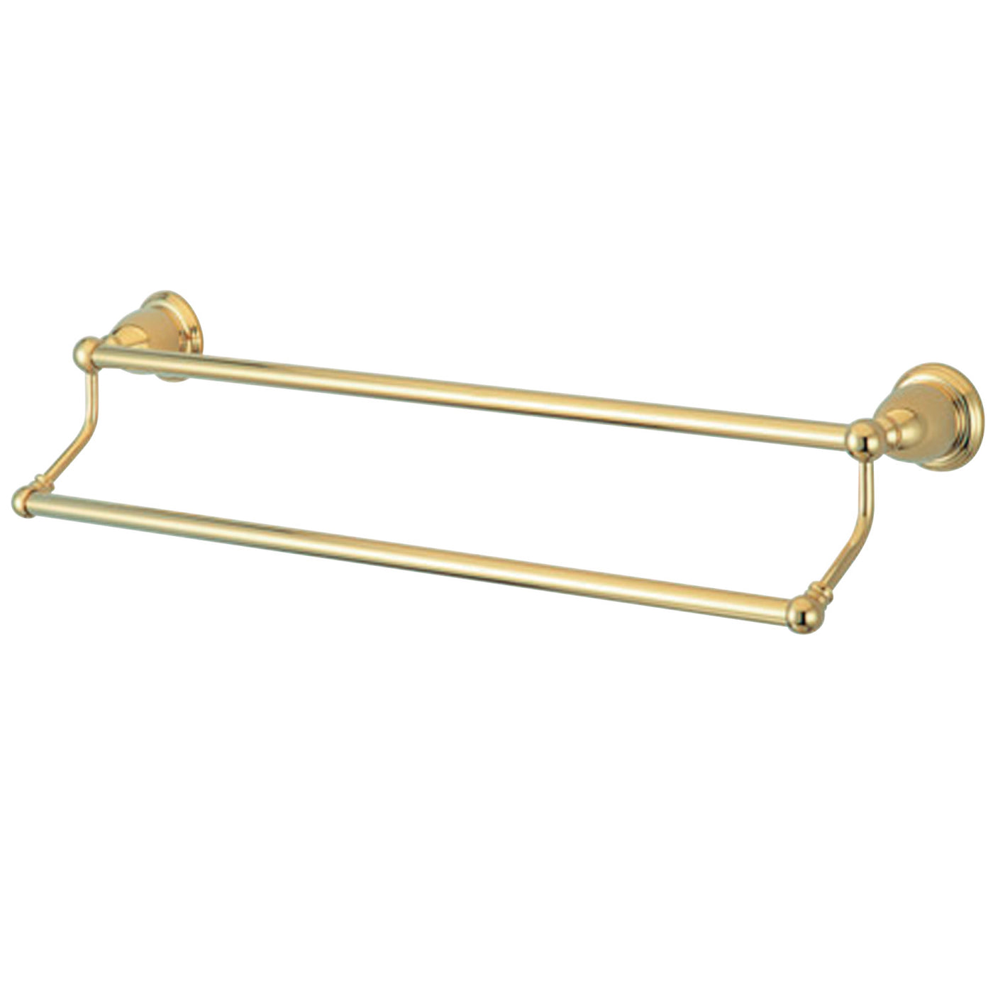 Elements of Design EBA1753PB 24-Inch Dual Towel Bar, Polished Brass