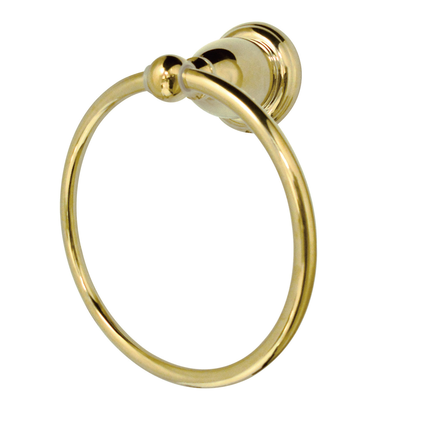 Elements of Design EBA1754PB 6-Inch Towel Ring, Polished Brass