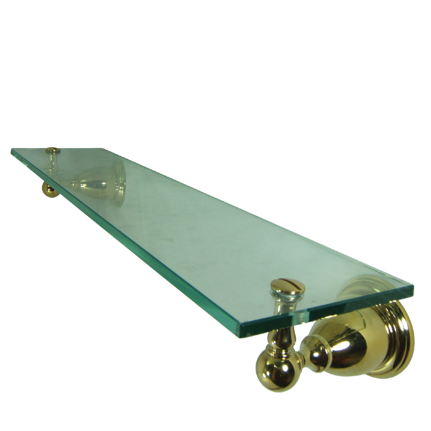 Elements of Design EBA1759PB Bathroom Glass Shelf, Polished Brass
