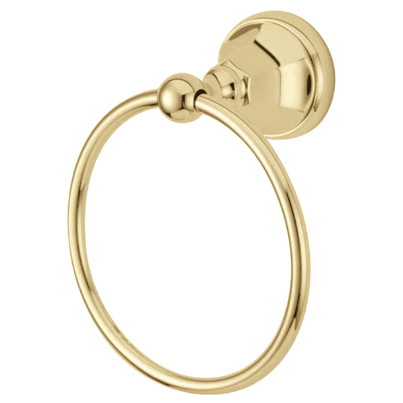 Elements of Design EBA4814PB 6-Inch Towel Ring, Polished Brass