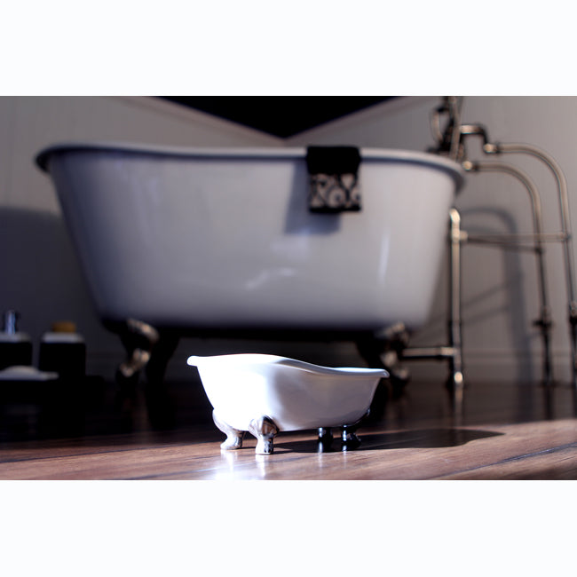Elements of Design EBATUB 7-Inch Miniature Ceramic Clawfoot Bath Tub, White