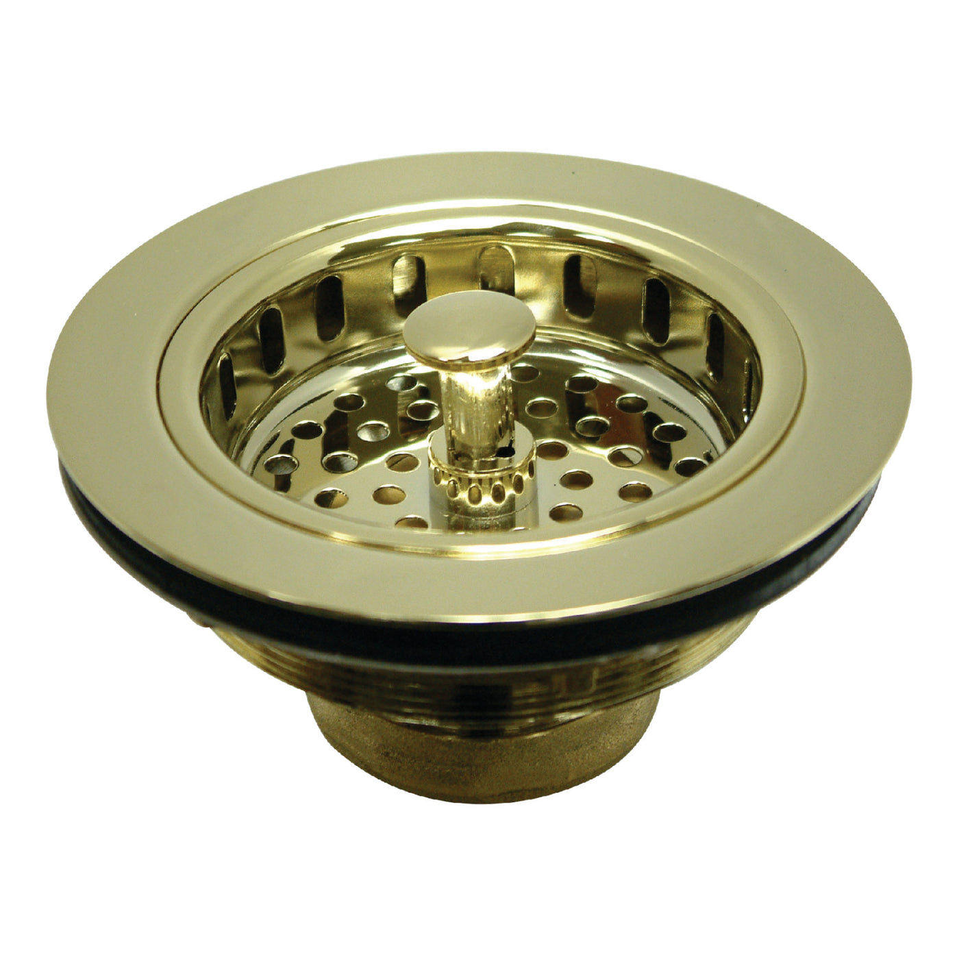Elements of Design EBS1002 Kitchen Sink Basket Strainer, Polished Brass