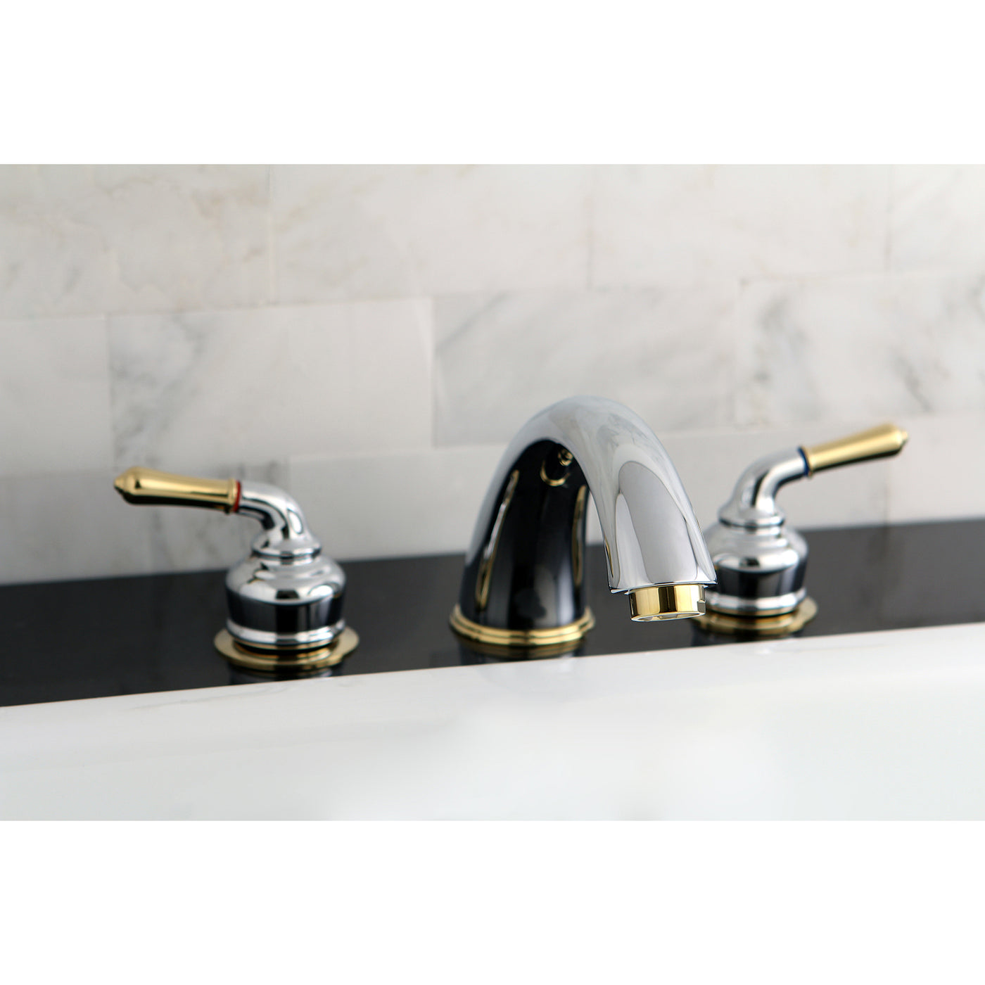 Elements of Design EC364 Roman Tub Faucet, Polished Chrome/Polished Brass