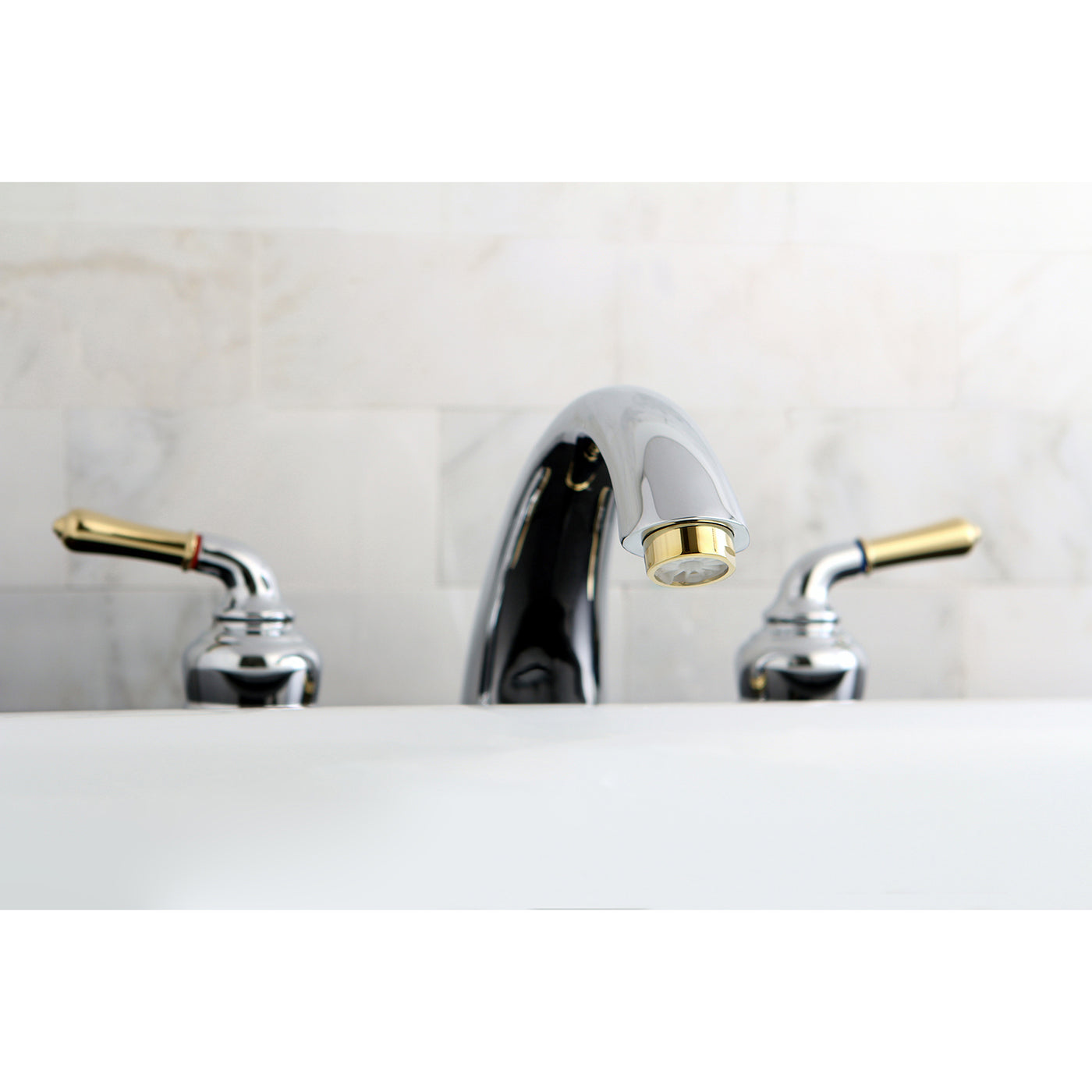 Elements of Design EC364 Roman Tub Faucet, Polished Chrome/Polished Brass