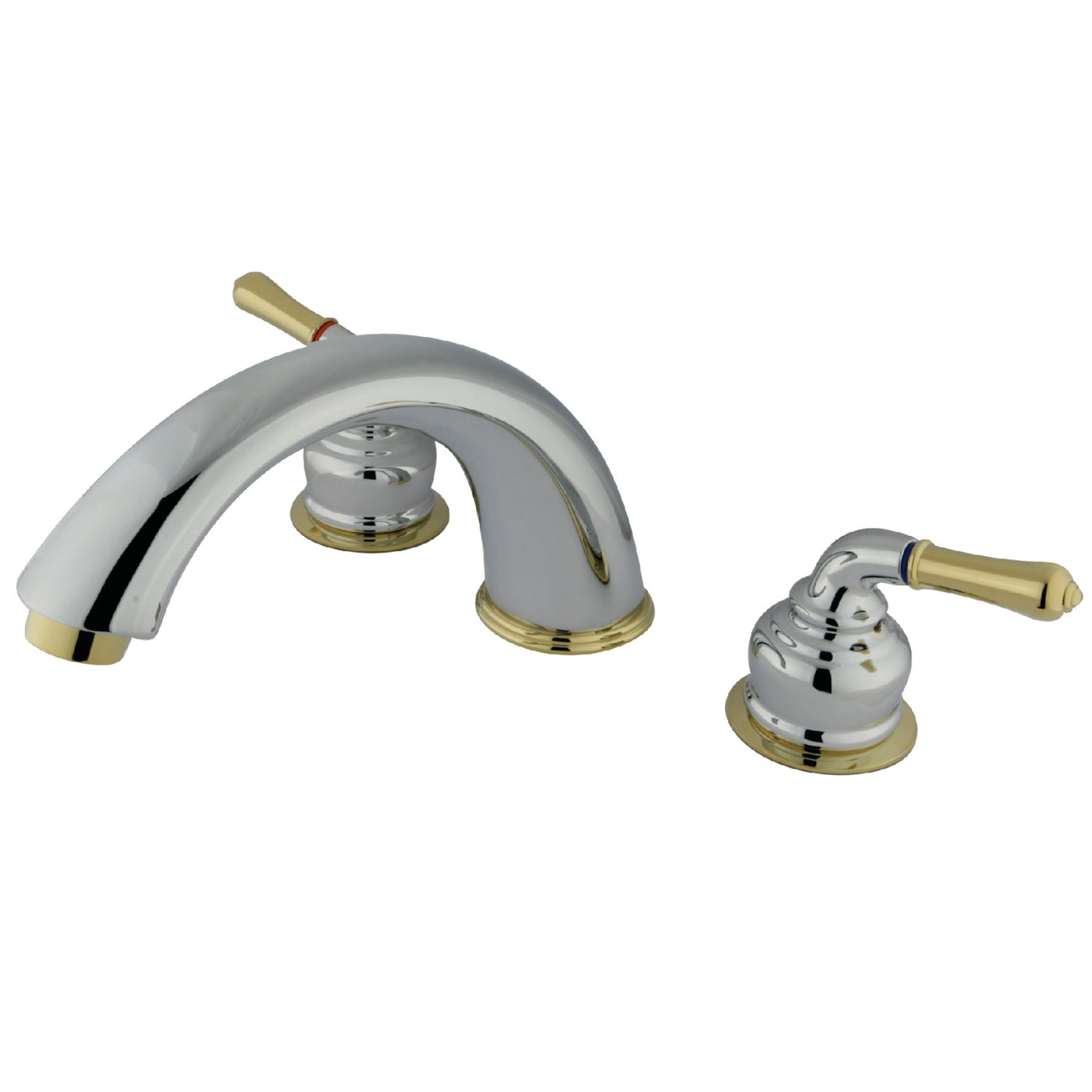 Elements of Design EC364 Roman Tub Faucet, Polished Chrome/Polished Brass