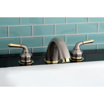 Elements of Design EC369 Roman Tub Faucet, Brushed Nickel/Polished Brass