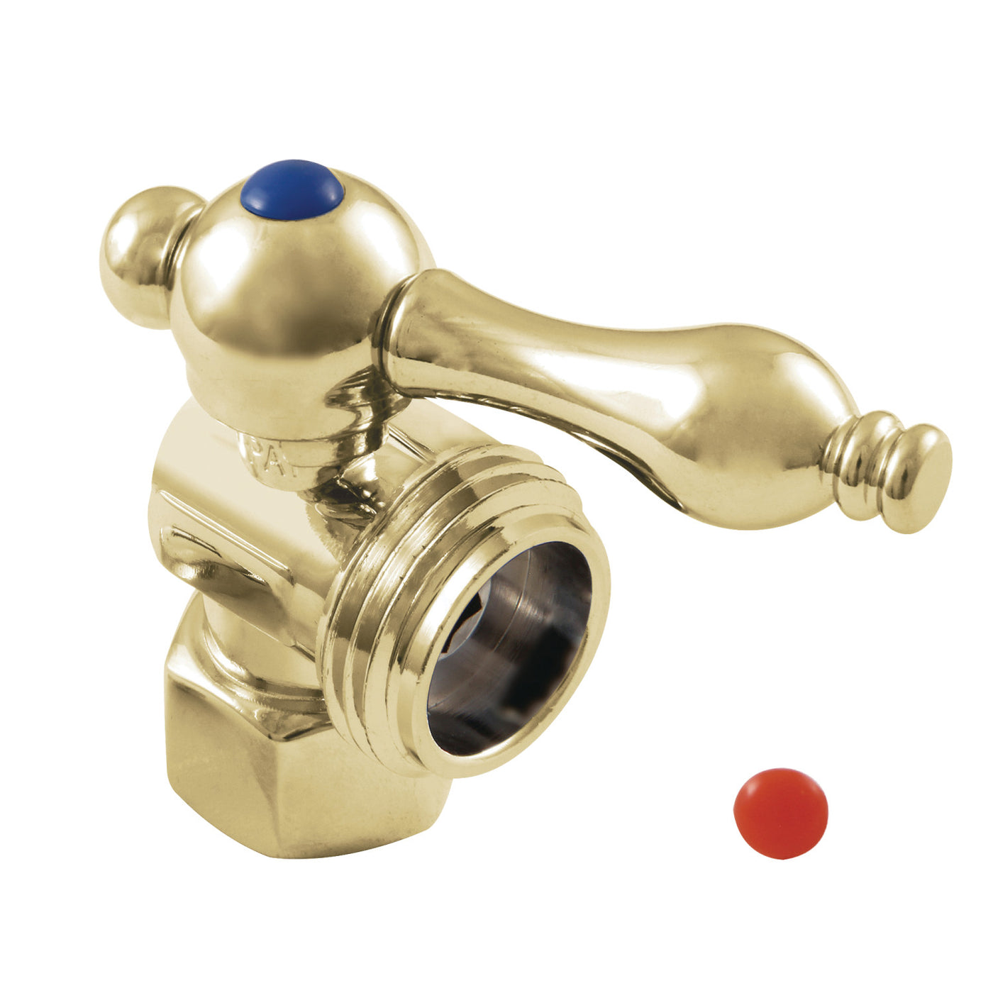 Elements of Design ECC13002 1/2-Inch FIP x 3/4-Inch Hose Thread, Washing Machine Valve, Polished Brass