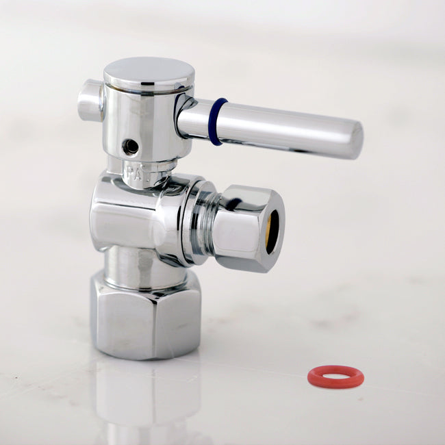 Elements of Design ECC43101DL 1/2-Inch FIP x 3/8-Inch OD Comp Angle Stop Valve, Polished Chrome