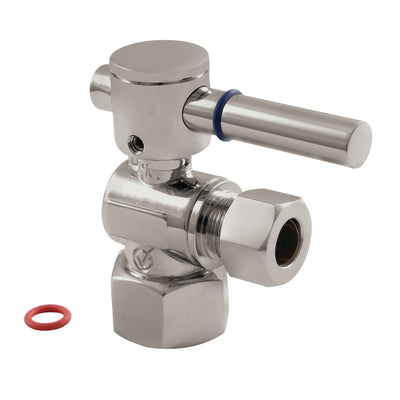 Elements of Design ECC43108DL 1/2-Inch FIP x 3/8-Inch OD Comp Angle Stop Valve, Brushed Nickel