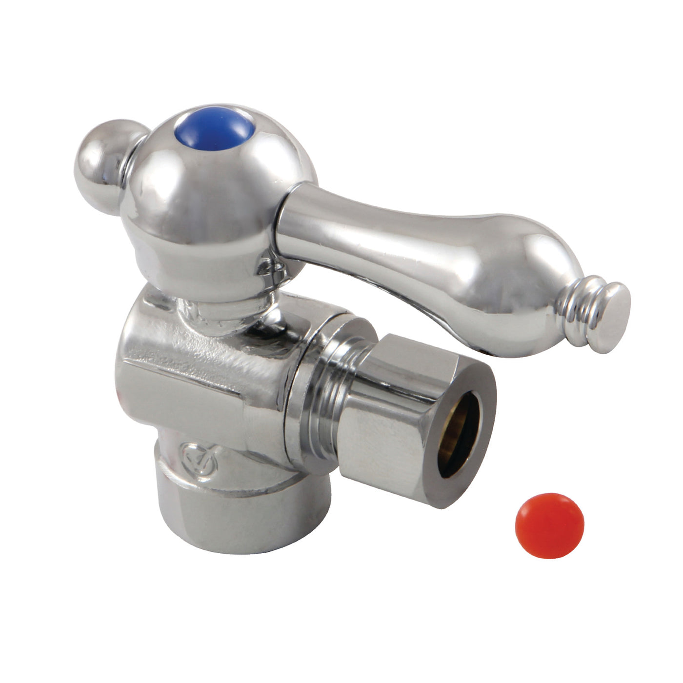 Elements of Design ECC43201 1/2-Inch Sweat x 3/8-Inch OD Comp Angle Stop Valve, Polished Chrome