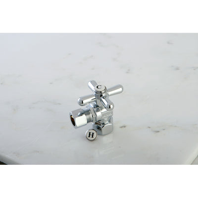 Elements of Design ECC44401X 1/2-Inch FIP x 1/2-Inch OD Comp Angle Stop Valve, Polished Chrome