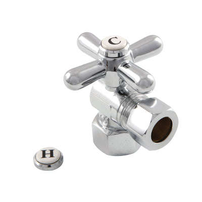 Elements of Design ECC44401X 1/2-Inch FIP x 1/2-Inch OD Comp Angle Stop Valve, Polished Chrome