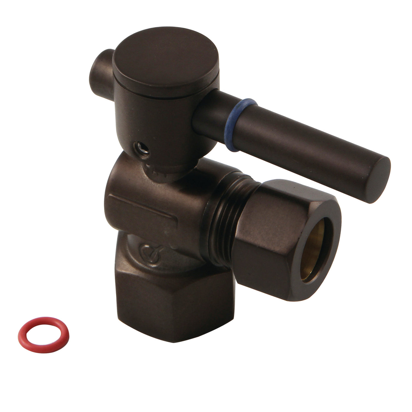 Elements of Design ECC44405DL 1/2-Inch FIP x 1/2-Inch OD Comp Angle Stop Valve, Oil Rubbed Bronze