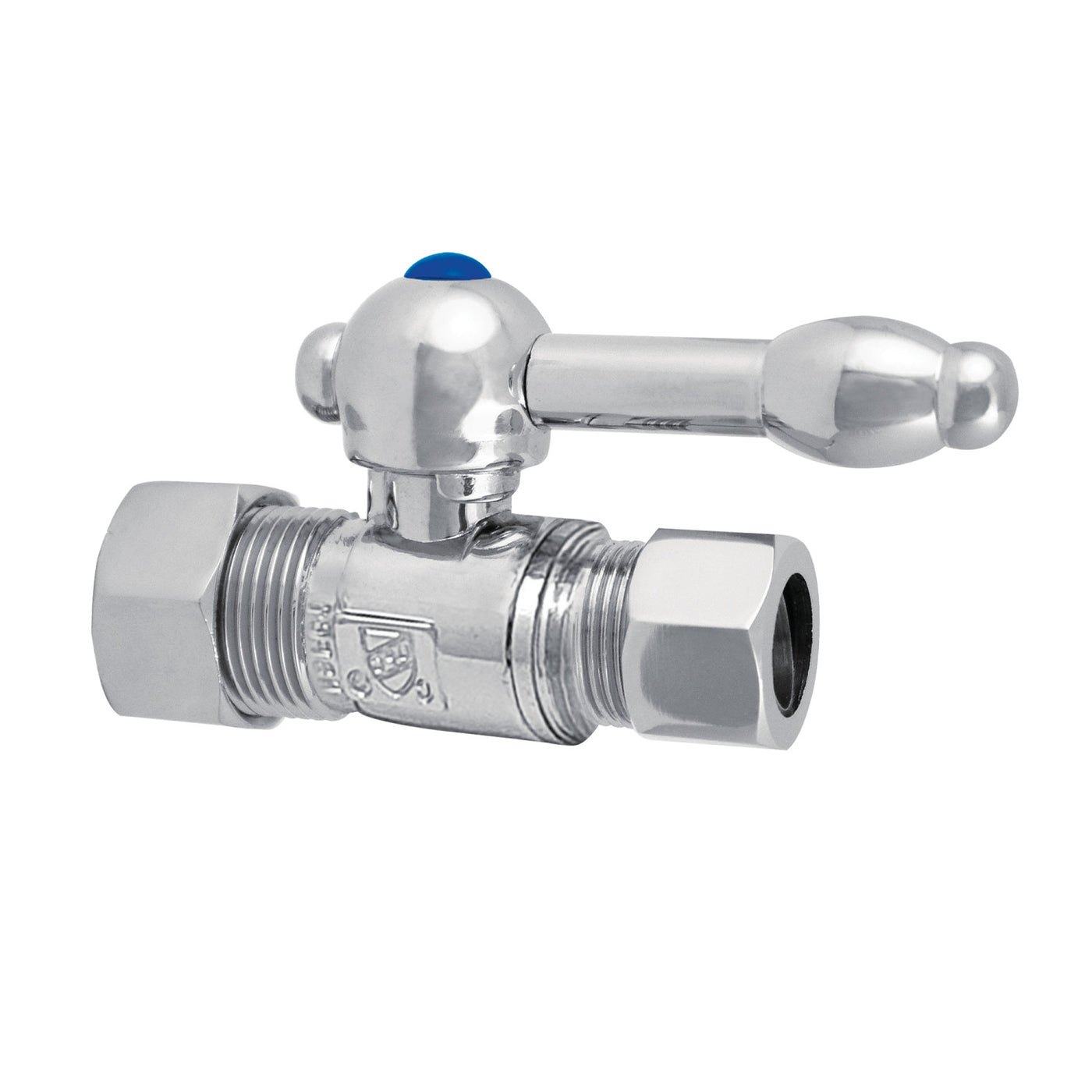 Elements of Design ECC44451KL 5/8-Inch OD Comp x 1/2-Inch OD Comp Straight Shut Off Valve, Polished Chrome
