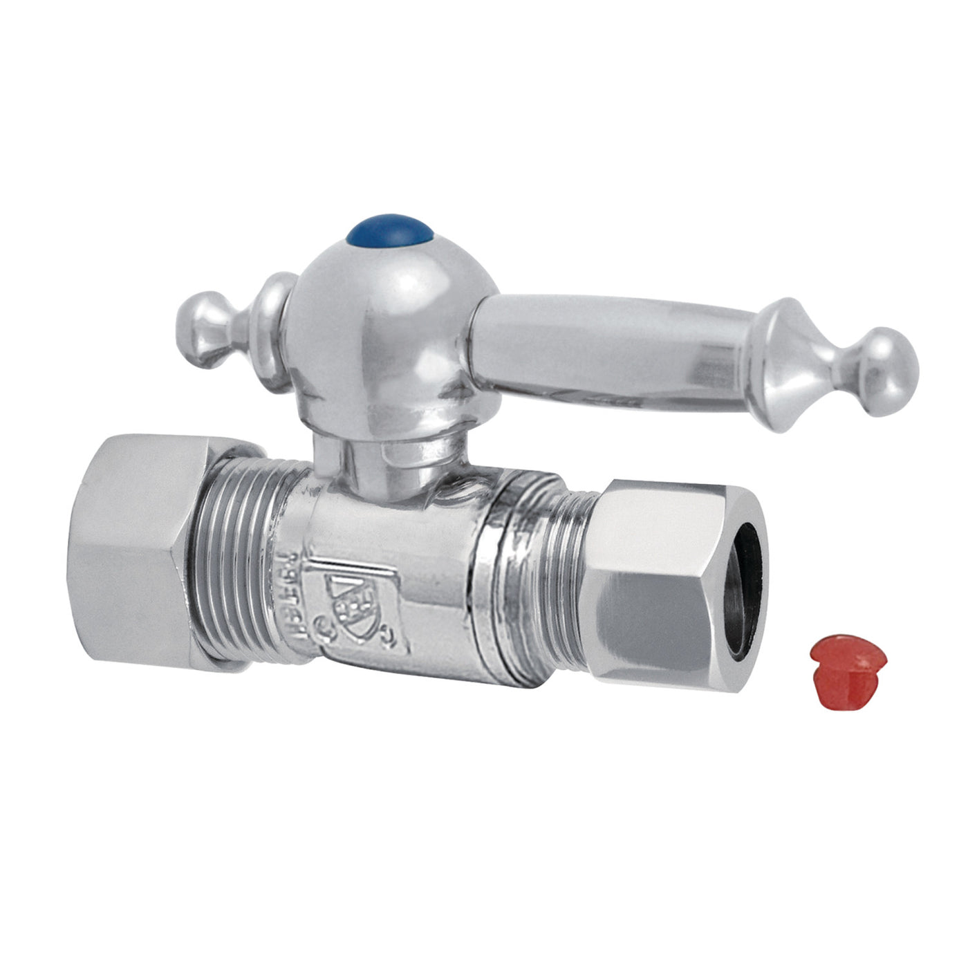 Elements of Design ECC44451TL 5/8-Inch OD Comp x 1/2-Inch OD Comp Straight Shut Off Valve, Polished Chrome
