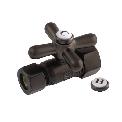 Elements of Design ECC44455X 5/8-Inch OD Comp x 1/2-Inch OD Comp Straight Shut Off Valve, Oil Rubbed Bronze