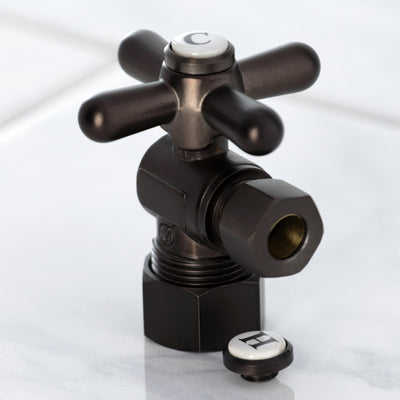 Elements of Design ECC53305X 5/8" OD Comp x 3/8" OD Comp Angle Stop Valve, Oil Rubbed Bronze