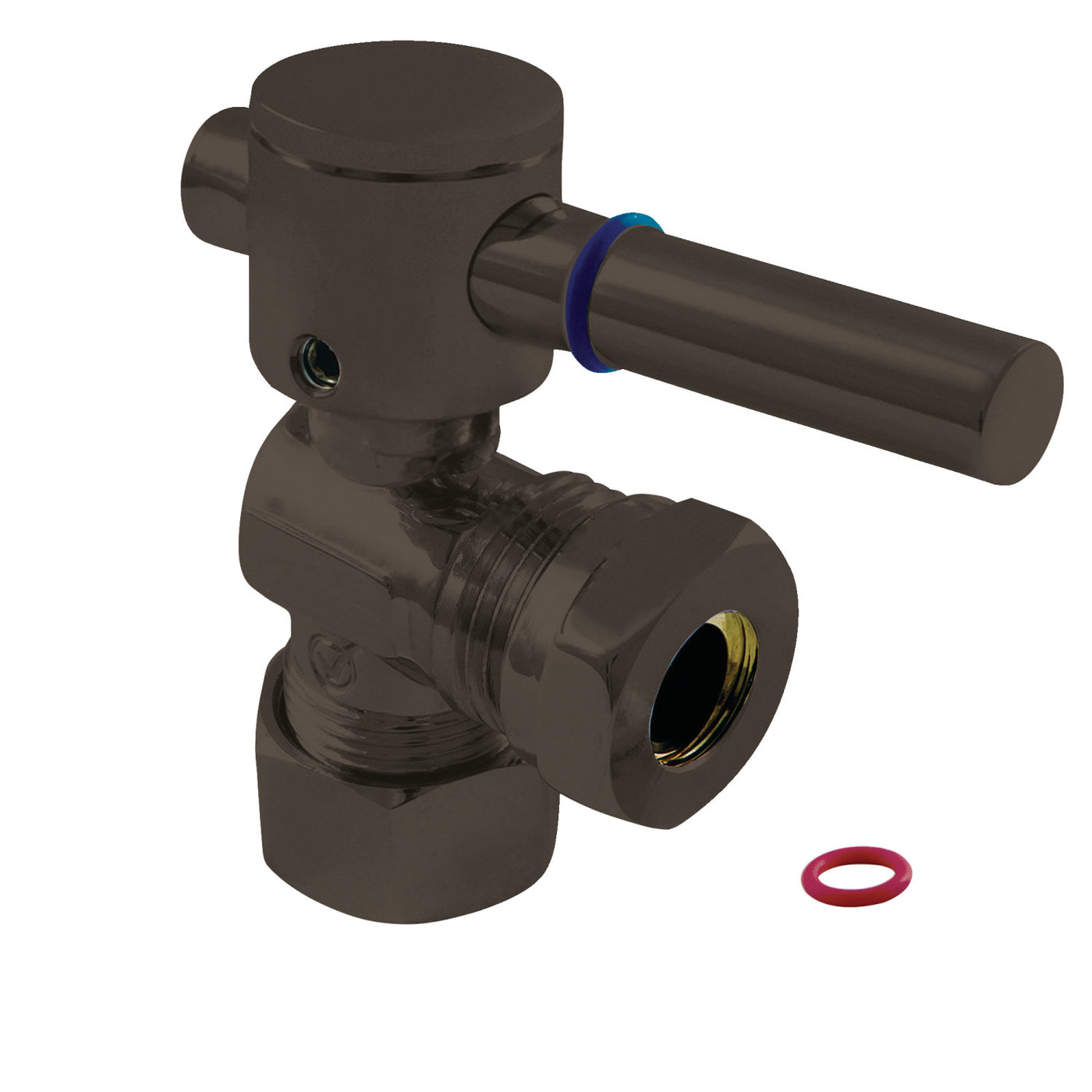 Elements of Design ECC54305DL 5/8-Inch OD Comp x 1/2-Inch or 7/16-Inch Slip Joint Angle Stop Valve, Oil Rubbed Bronze