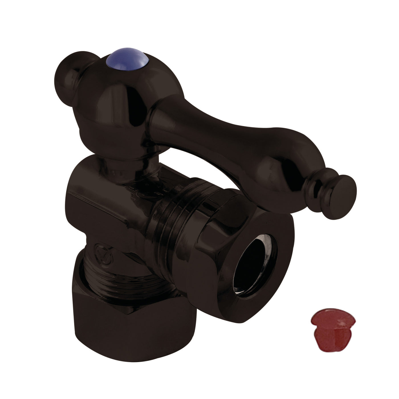 Elements of Design ECC54305 5/8-Inch OD Comp x 1/2-Inch or 7/16-Inch Slip Joint Angle Stop Valve, Oil Rubbed Bronze