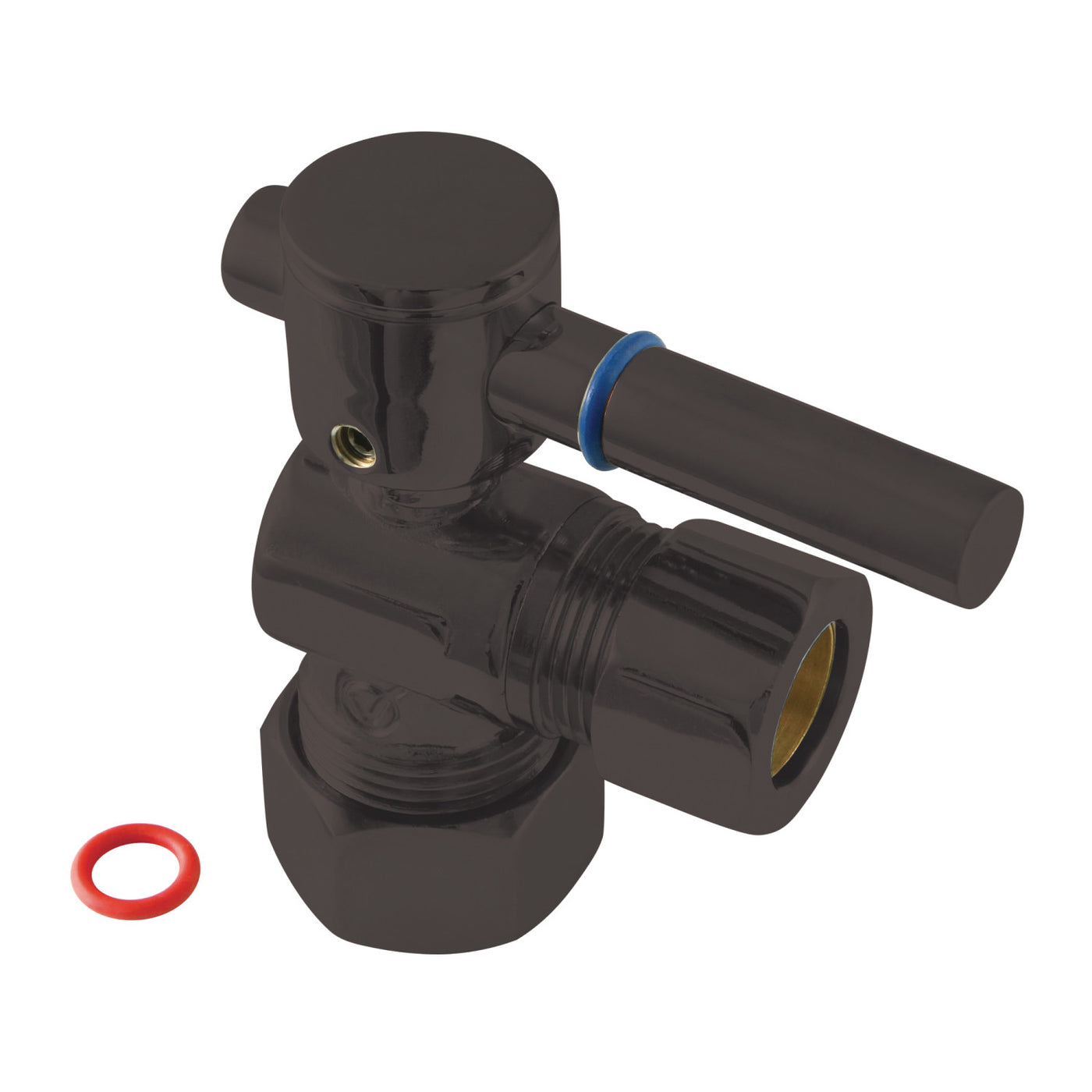 Elements of Design ECC54405DL 5/8-Inch OD Comp x 1/2-Inch OD Comp Angle Stop Valve, Oil Rubbed Bronze