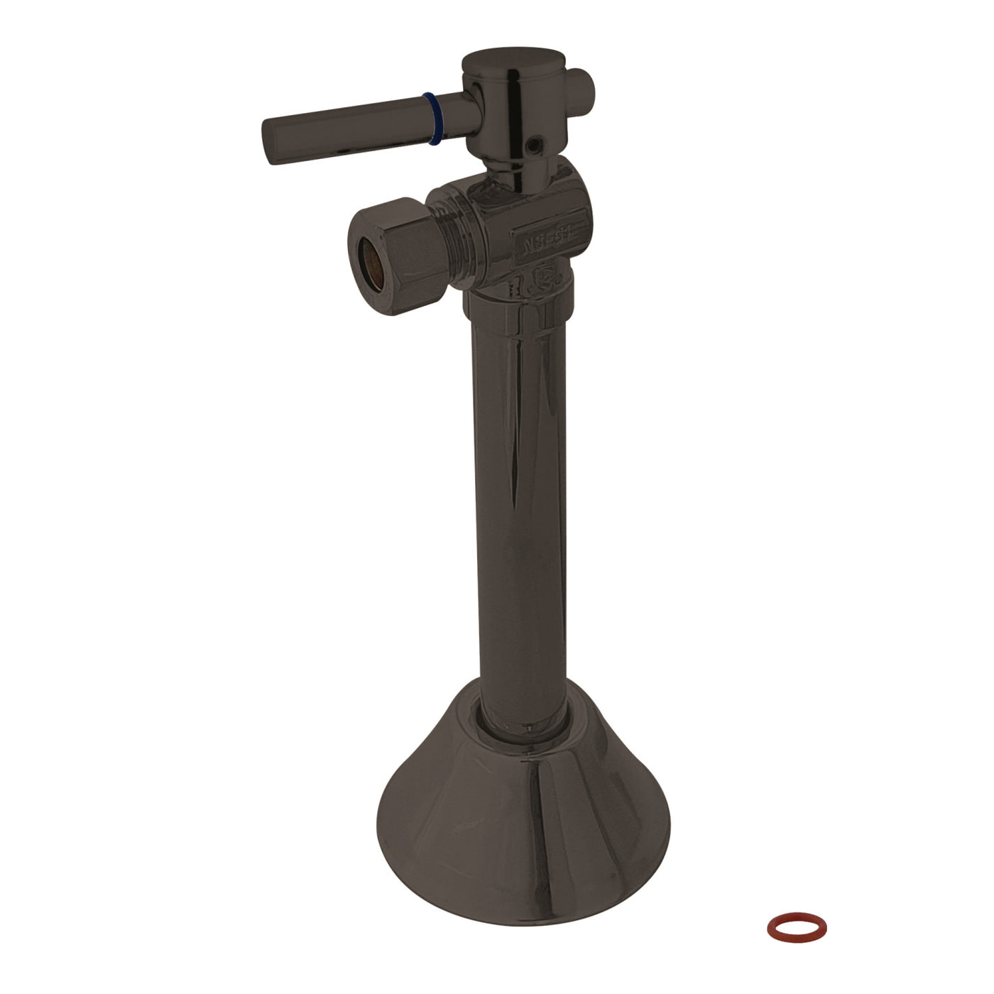 Elements of Design ECC83205DL 1/2" Sweat x 3/8" OD Comp Angle Shut Off Valve with 5" Extension, Oil Rubbed Bronze