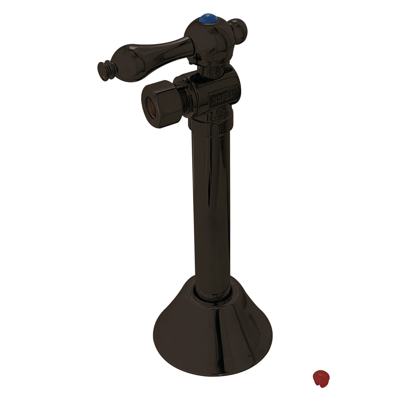 Elements of Design ECC83205 1/2" Sweat x 3/8" OD Comp Angle Shut Off Valve with 5" Extension, Oil Rubbed Bronze