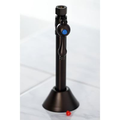 Elements of Design ECC83255 1/2-Inch Sweat x 3/8-Inch O.D. Comp Straight Shut Off Valve with 5-Inch Extension, Oil Rubbed Bronze