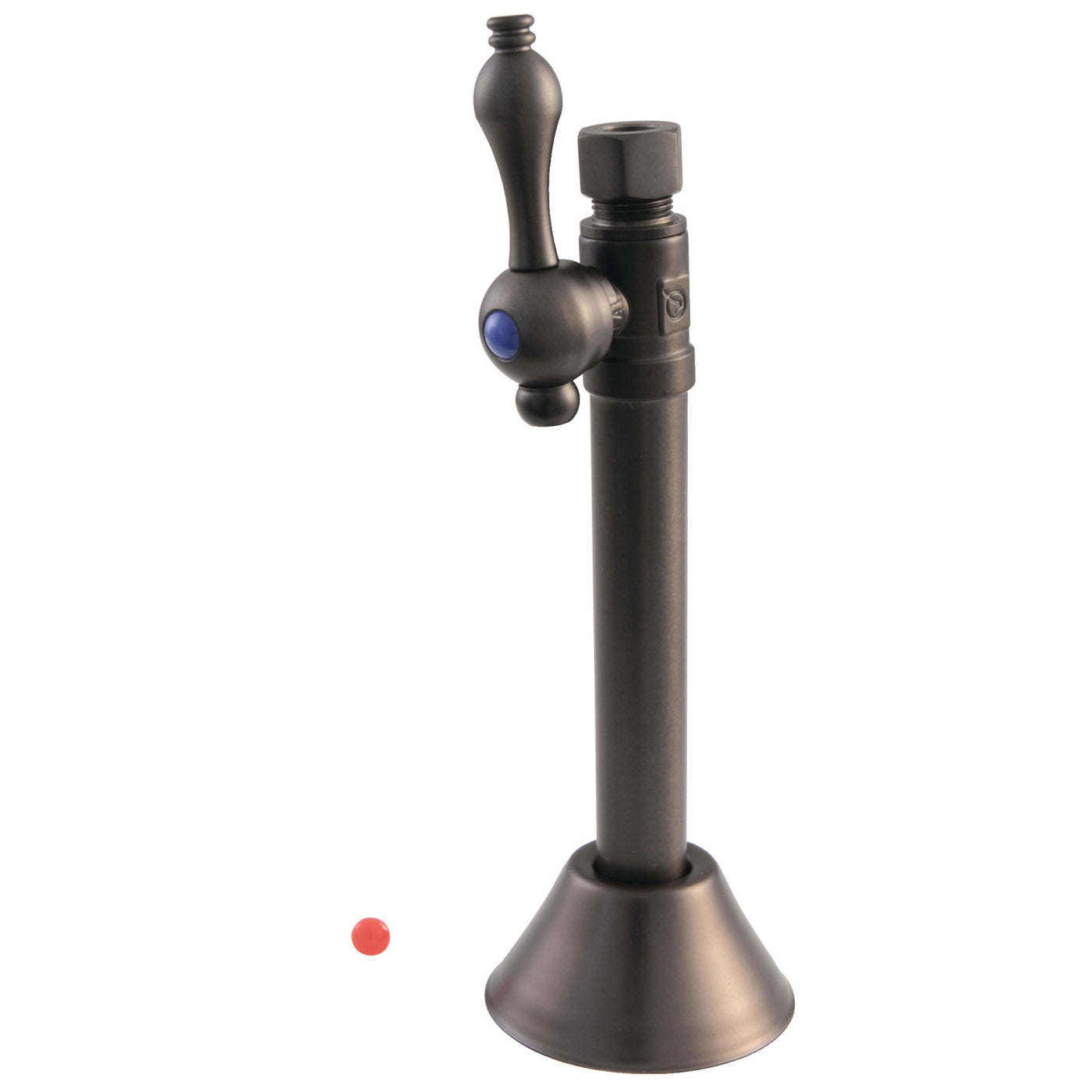 Elements of Design ECC83255 1/2-Inch Sweat x 3/8-Inch O.D. Comp Straight Shut Off Valve with 5-Inch Extension, Oil Rubbed Bronze