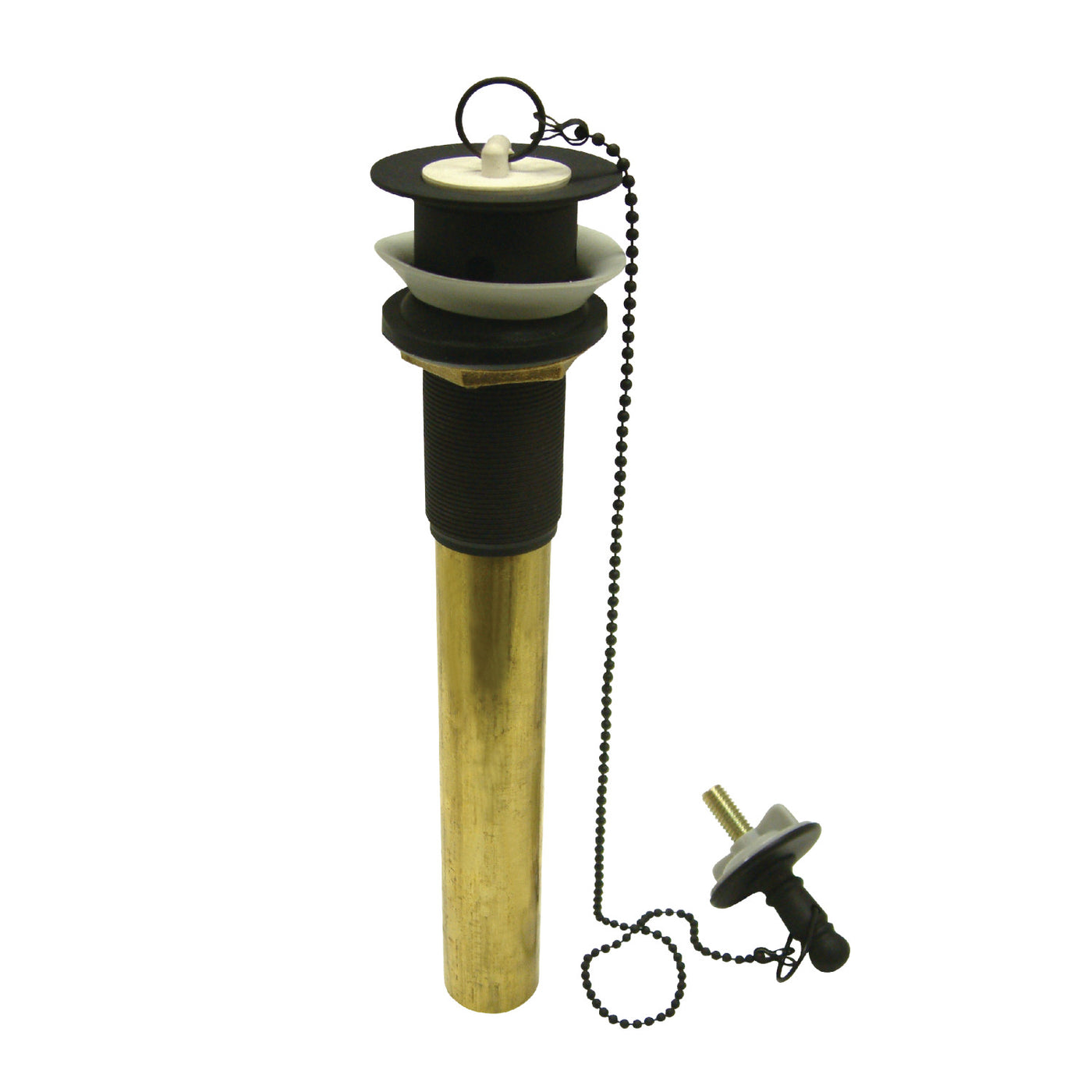 Elements of Design ED1005 Chain and Plug Pull-Out Bathroom Drain with Overflow, Oil Rubbed Bronze