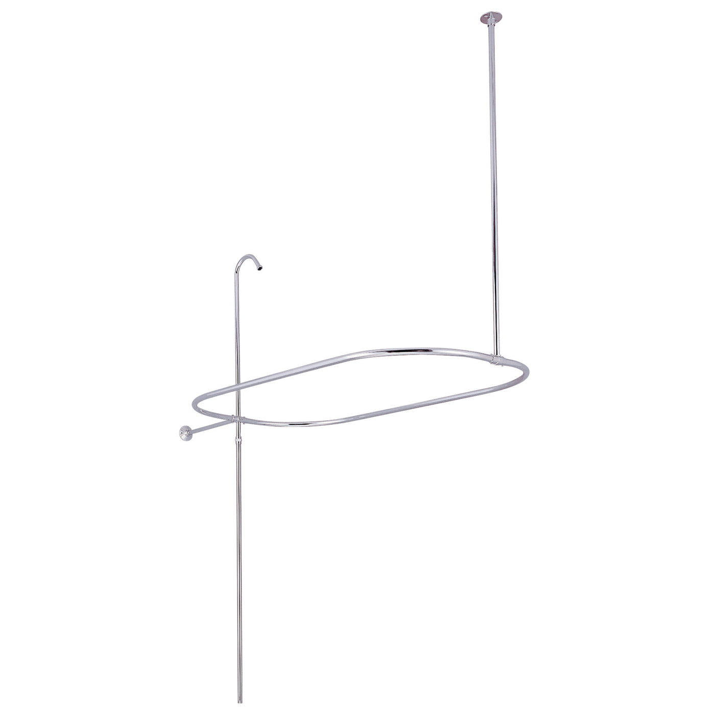 Elements of Design ED10401 Oval Shower Riser with Enclosure, Polished Chrome