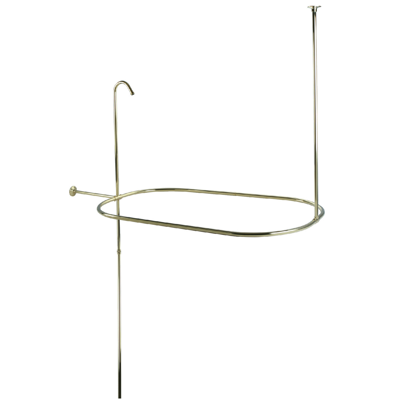 Elements of Design ED10402 Oval Shower Riser with Enclosure, Polished Brass