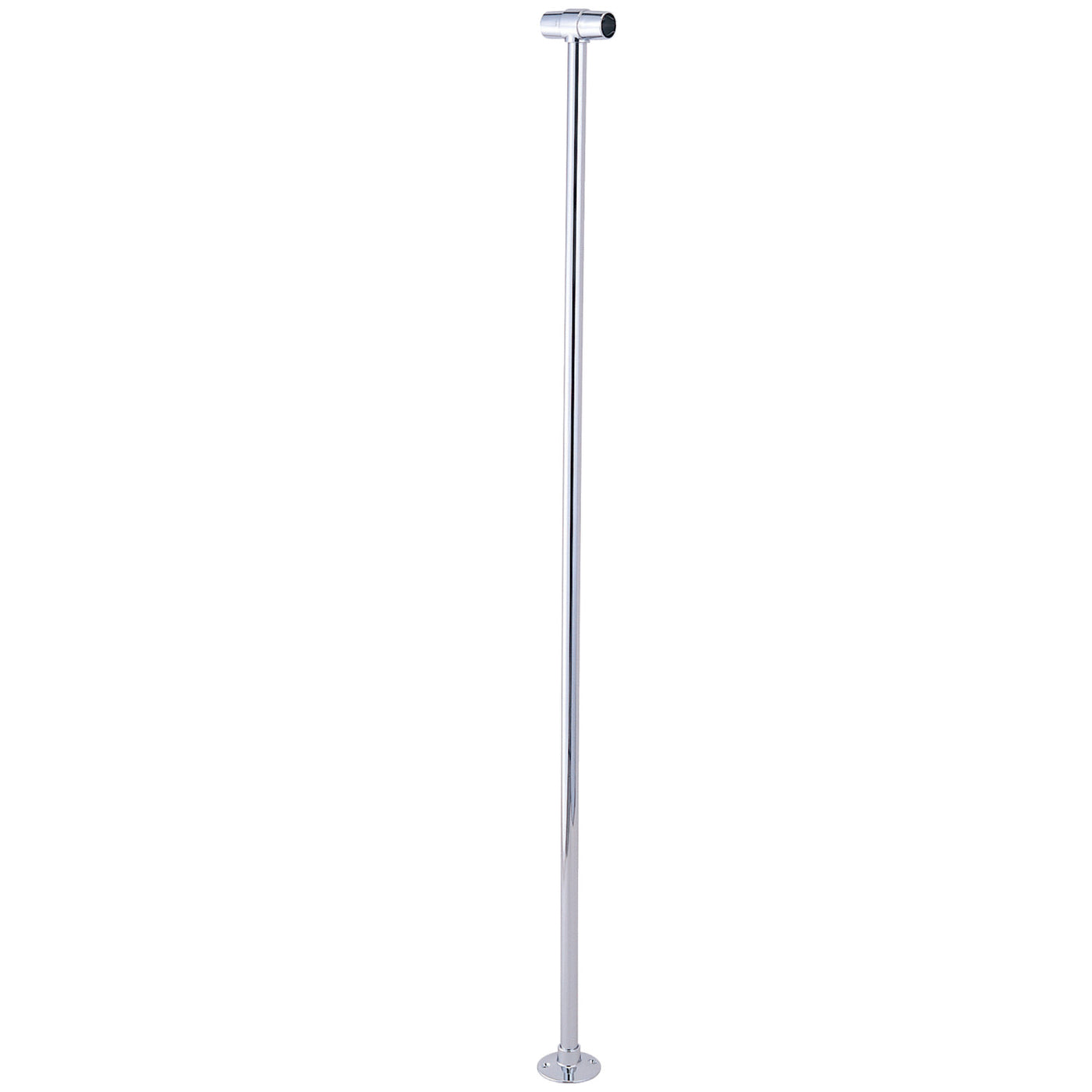 Elements of Design ED1042-1 Shower Curtain Rail Support, Polished Chrome
