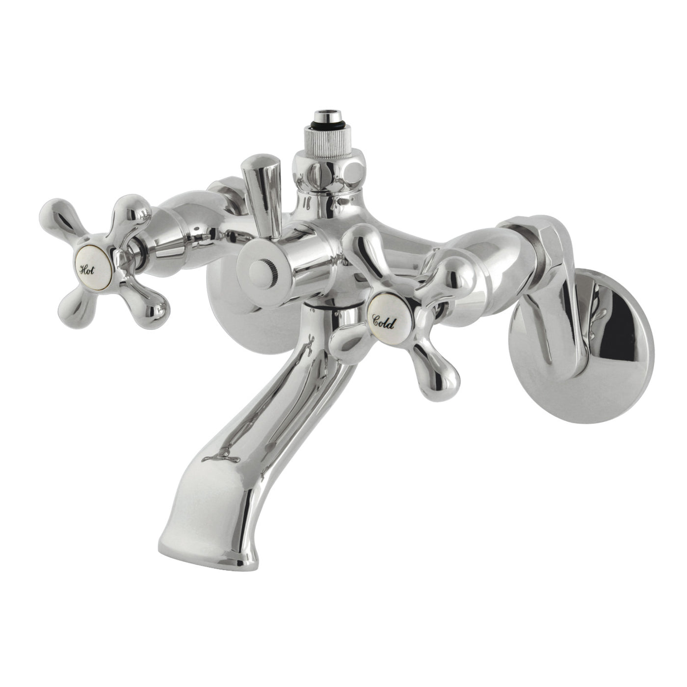 Elements of Design ED2661 Wall Mount Tub Faucet with Riser Adaptor, Polished Chrome