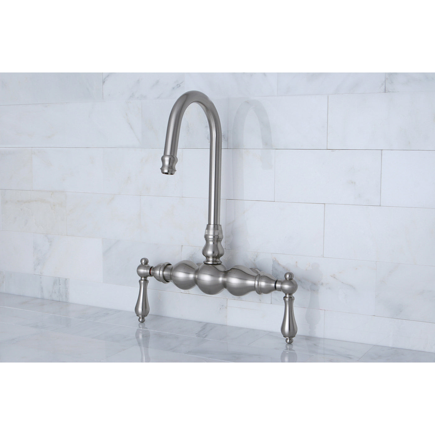 Elements of Design ED300-8 Gooseneck Faucet, Brushed Nickel