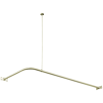 Elements of Design ED3148 Corner Shower Rod, Brushed Nickel