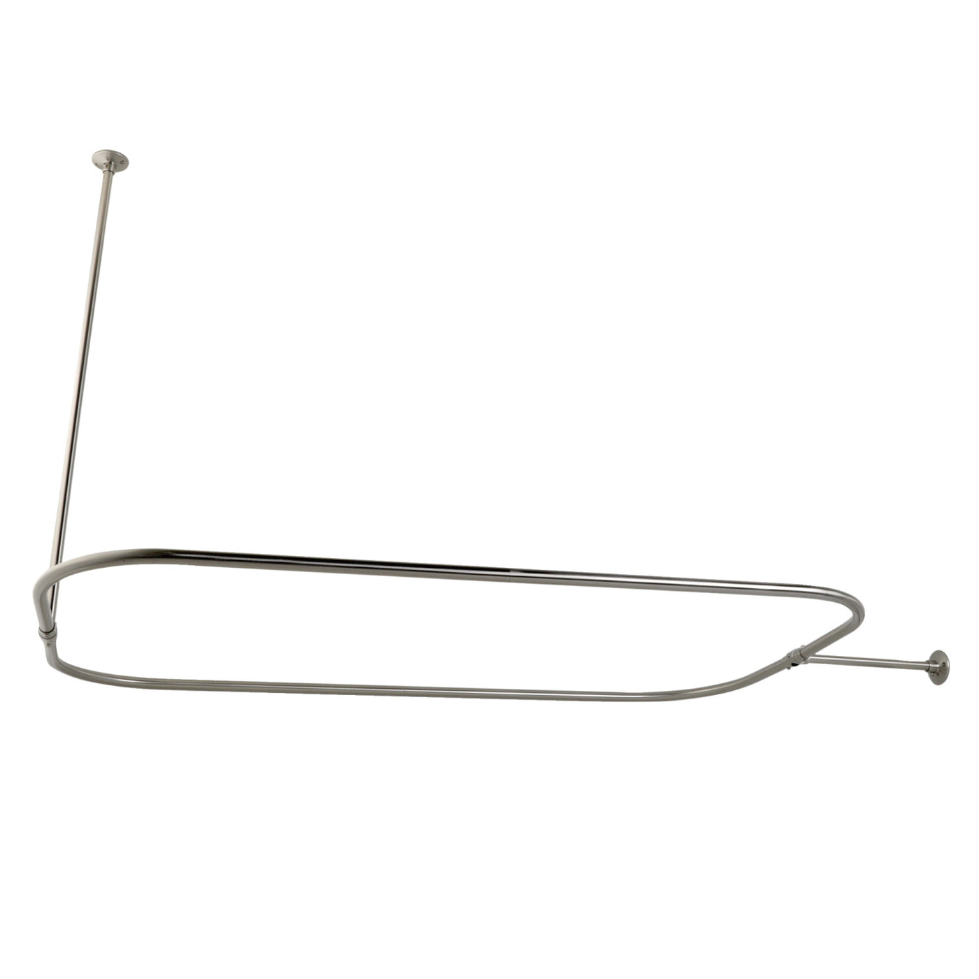 Elements of Design ED3158 Rectangular Shower Rod, Brushed Nickel