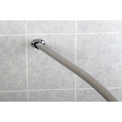 Elements of Design ED3171 47"-60" Stainless Steel Adjustable Curved Shower Curtain Rod, Polished Chrome