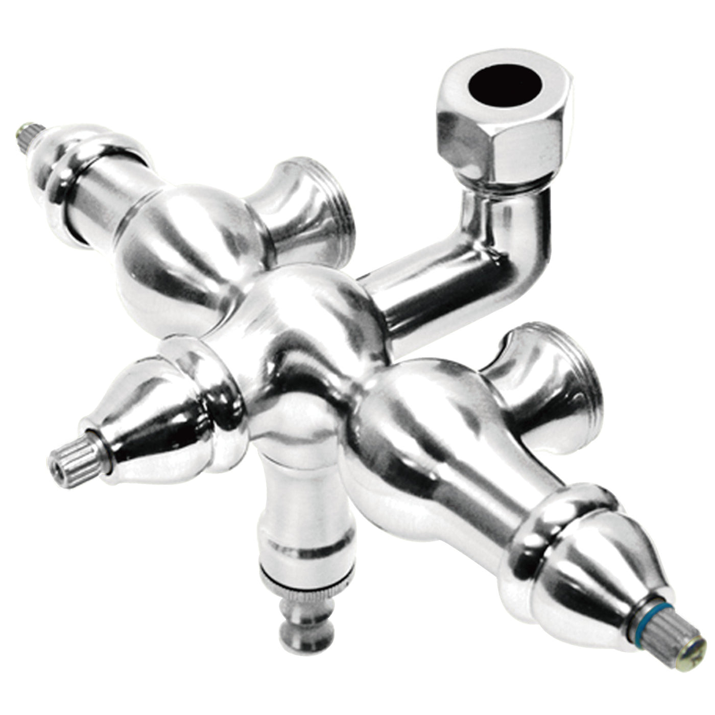 Elements of Design ED400-1 Down Spout Tub Faucet Body, Polished Chrome