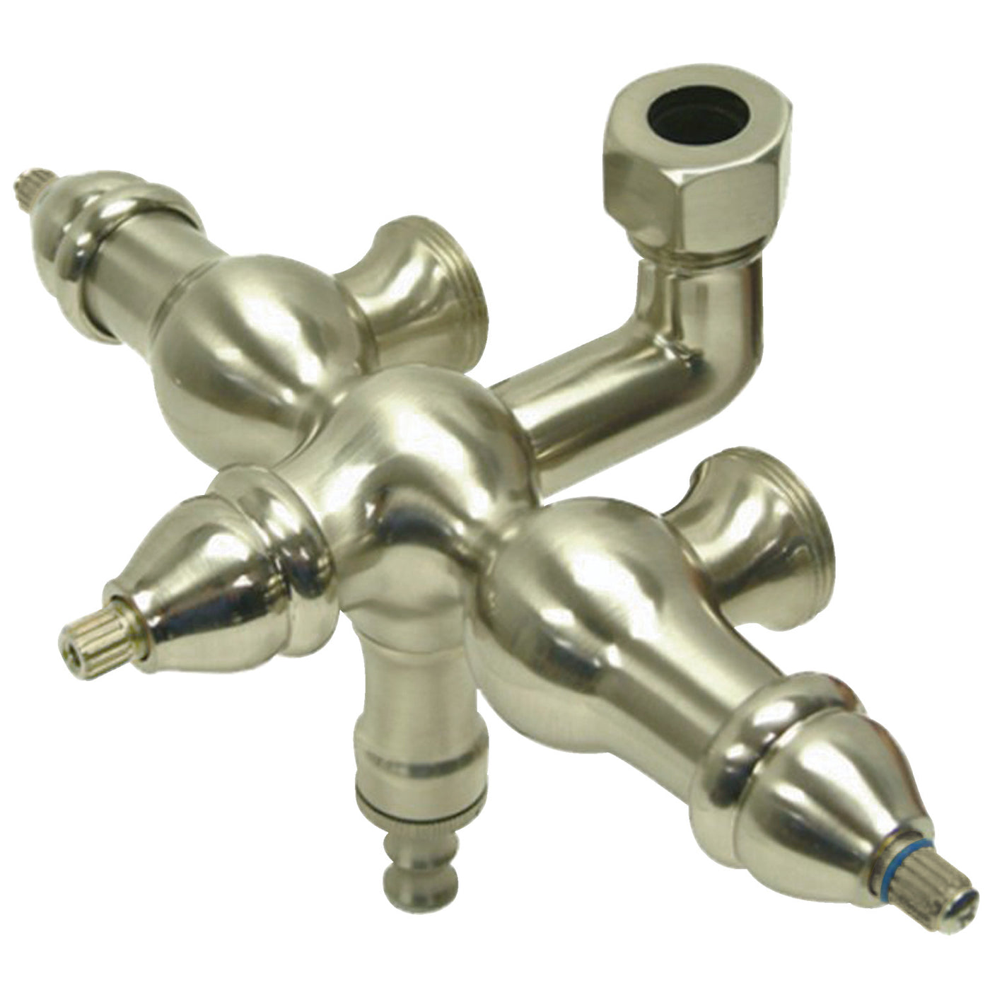 Elements of Design ED400-8 Down Spout Tub Faucet Body, Brushed Nickel