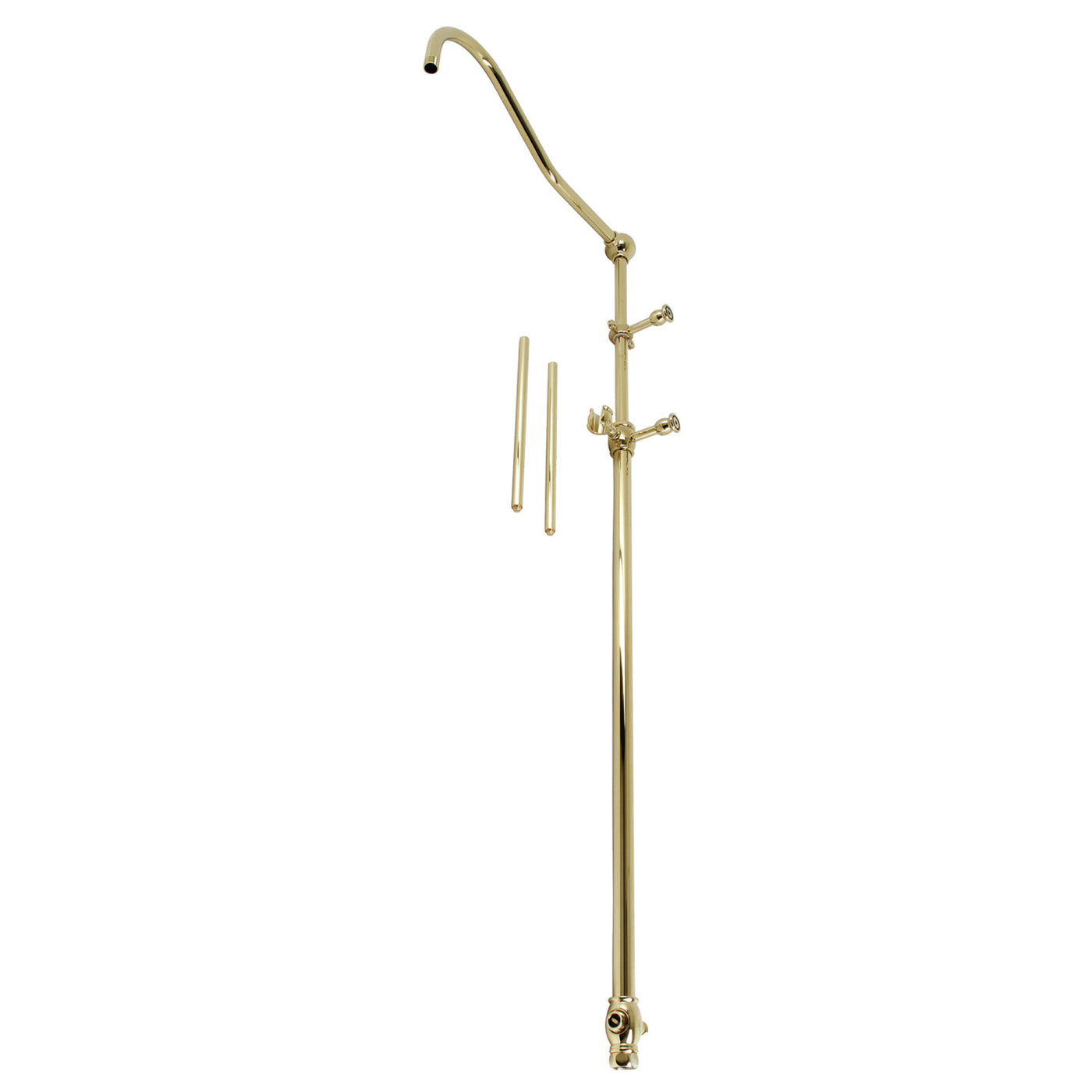 Elements of Design ED6172 60-Inch Shower Riser with 17-Inch Shower Arm, Polished Brass