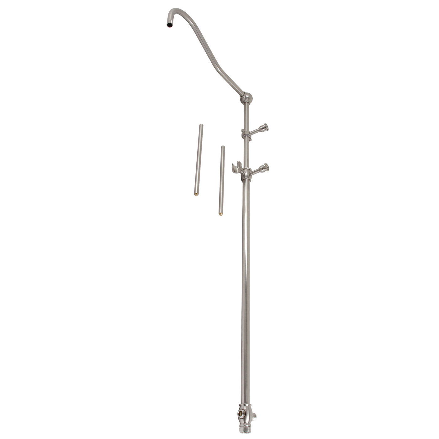 Elements of Design ED6178 60-Inch Shower Riser with 17-Inch Shower Arm, Brushed Nickel