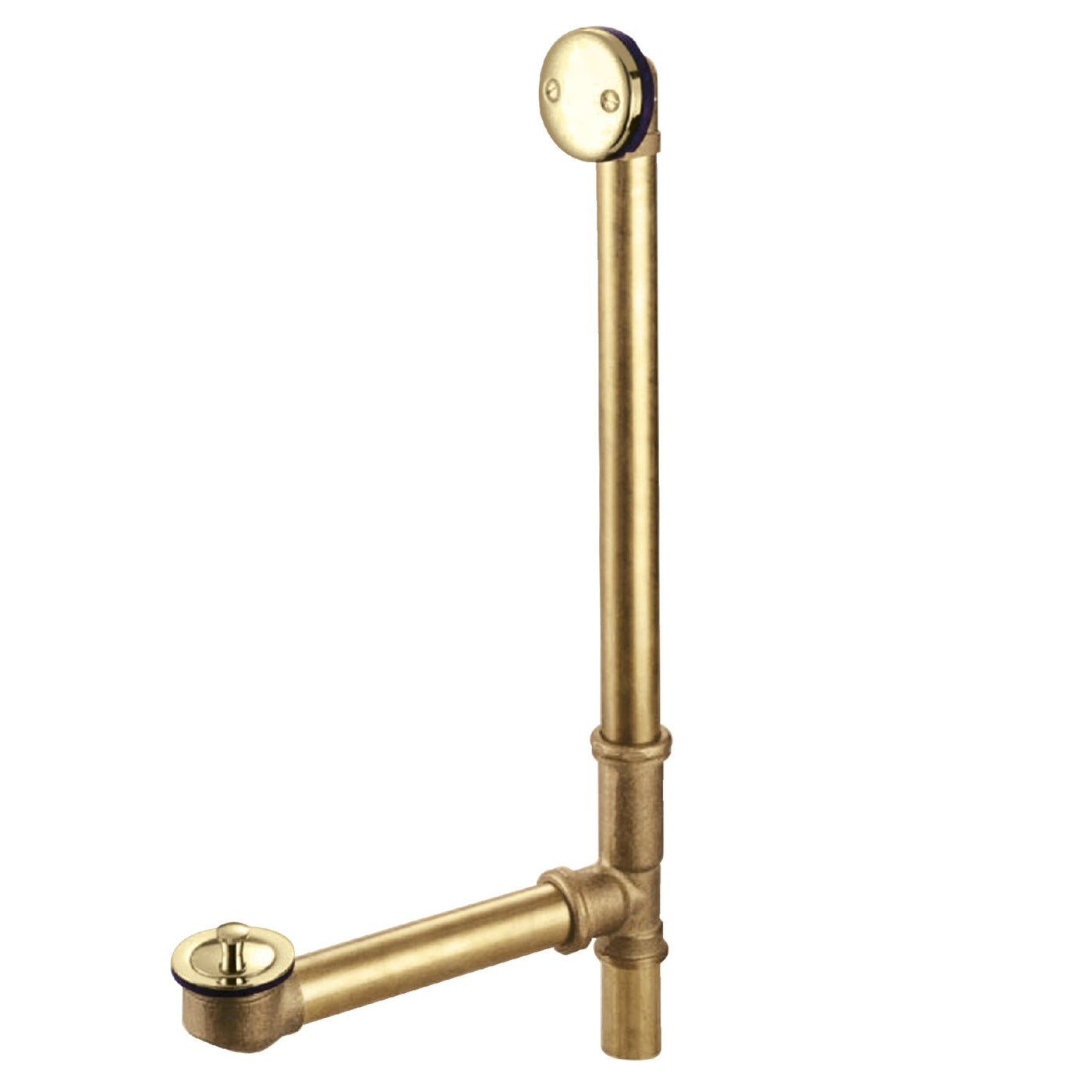 Elements of Design EDLL3182 23-Inch Lift and Turn Tub Waste and Overflow, 20 Gauge, Polished Brass