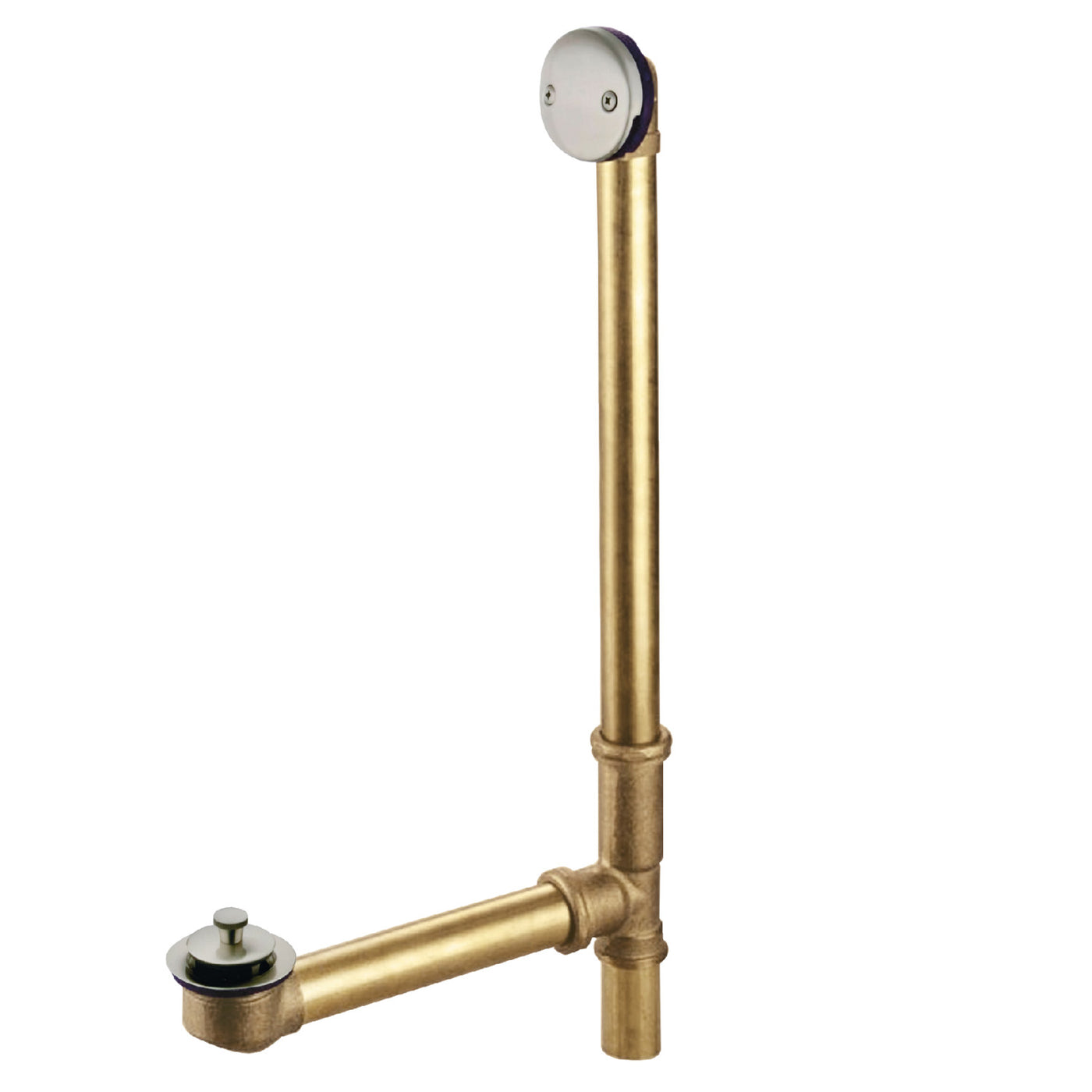 Elements of Design EDLL3188 23-Inch Lift and Turn Tub Waste and Overflow, 20 Gauge, Brushed Nickel