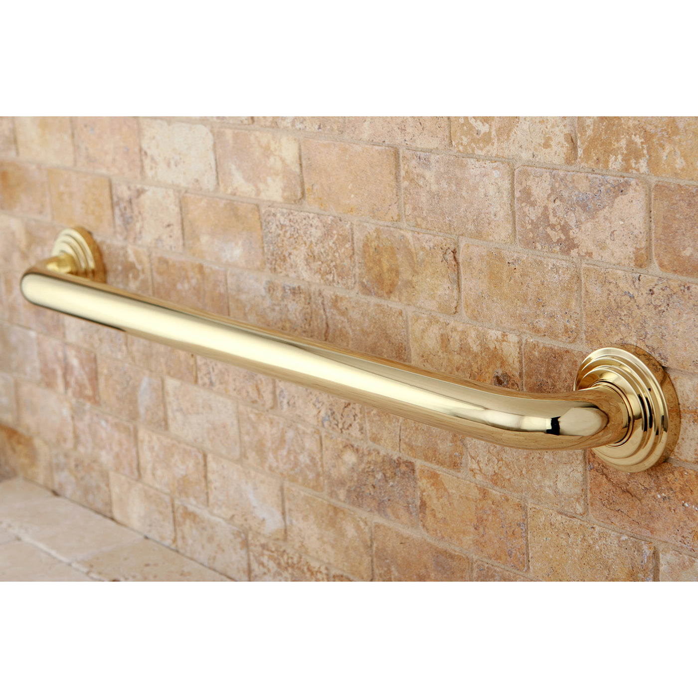 Elements of Design EDR214242 24-Inch X 1-1/4-Inch OD Grab Bar, Polished Brass